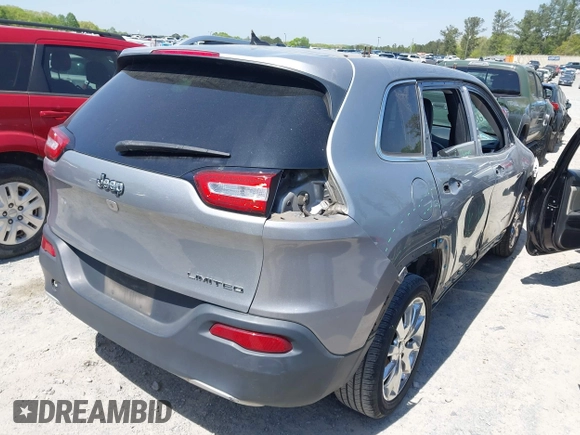 2015 Jeep Cherokee Limited with VIN 1C4PJLDB4FW584952, listed as a IAAI auction lot 42027257 with 146,198 mi miles and . Bid and sale history available at DreamBid. Image 4.