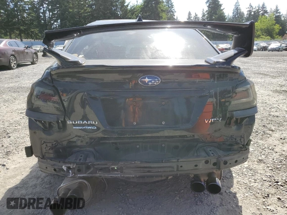 2017 Subaru WRX Premium with VIN JF1VA1E65H8807803, listed as a Copart auction lot 60375715 with Not provided miles and Salvage title. Bid and sale history available at DreamBid. Image 6.