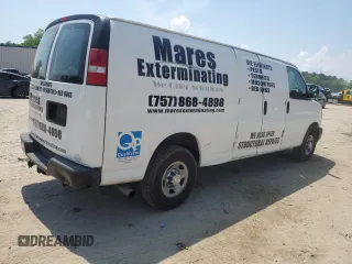 2017 Chevrolet Express Cargo z VIN 1GCWGBFF3H1131538, wystawiony jako Copart lot #55328705 z przebiegiem 160 180 mil mil oraz Czysty tytuł • Clean title. Historia ofert i sprzedaży dostępna na DreamBid. Obrazek 3.