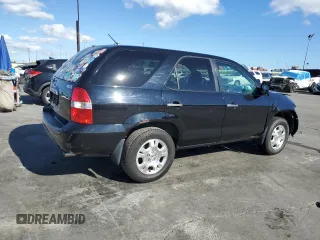 2002 Acura MDX with VIN 2HNYD18222H542910, listed as a Copart auction lot 48674384 with 218,282 mi miles and Salvage Title. Bid and sale history available at carsss.com. Image 3.