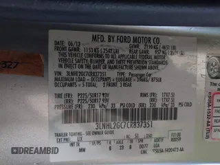 2012 Lincoln MKZ with VIN 3LNHL2GC7CR837351, listed as a IAAI auction lot 41906599 with 146,132 mi miles and . Bid and sale history available at DreamBid. Image 9.