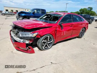 2019 Honda Accord Sport with VIN 1HGCV1F34KA165635, listed as a Copart auction lot 63784285 with Not provided miles and Salvage title. Bid and sale history available at DreamBid. Image 1.