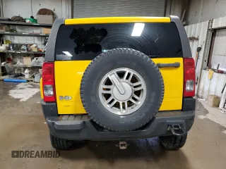 2006 Hummer H3 with VIN 5GTDN136968303676, listed as a Copart auction lot 81700064 with 93,742 mi miles and Salvage Title. Bid and sale history available at DreamBid. Image 6.