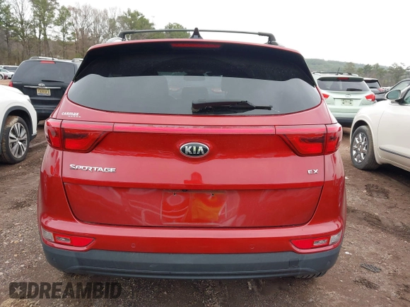 2018 Kia Sportage EX with VIN KNDPNCAC9J7404806, listed as a IAAI auction lot 41575137 with 62,261 mi miles and . Bid and sale history available at carsss.com. Image 16.