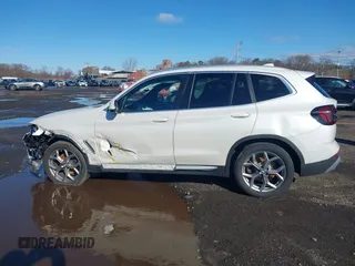 2023 BMW X3 xDrive30i with VIN 5UX53DP02P9P22066, listed as a IAAI auction lot 41843127 with 22,960 mi miles and . Bid and sale history available at DreamBid. Image 14.