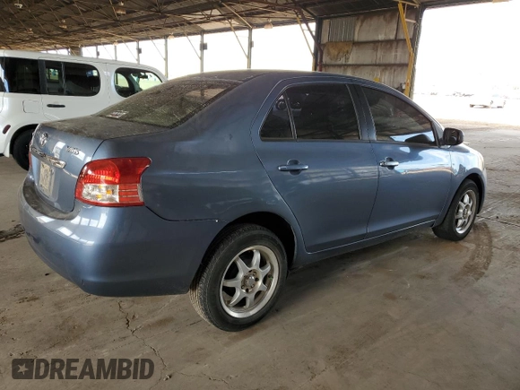 2008 Toyota Yaris with VIN JTDBT923581263652, listed as a Copart auction lot 53272385 with 214,883 mi miles and Salvage Title. Bid and sale history available at carsss.com. Image 3.
