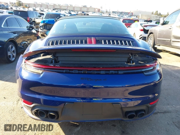 2024 Porsche 911 4 with VIN WP0BA2A93RS228140, listed as a IAAI auction lot 41743283 with 630 mi miles. Bid and sale history available at carsss.com. Image 17.