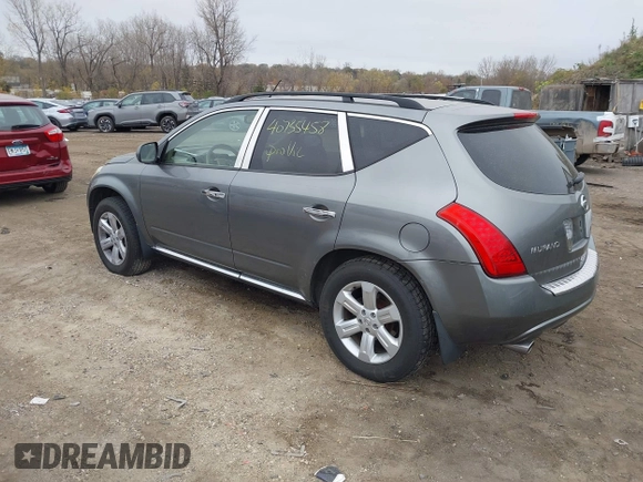 2007 Nissan Murano SL with VIN JN8AZ08TX7W515009, listed as a IAAI auction lot 40735458 with 163,177 mi miles and . Bid and sale history available at carsss.com. Image 3.