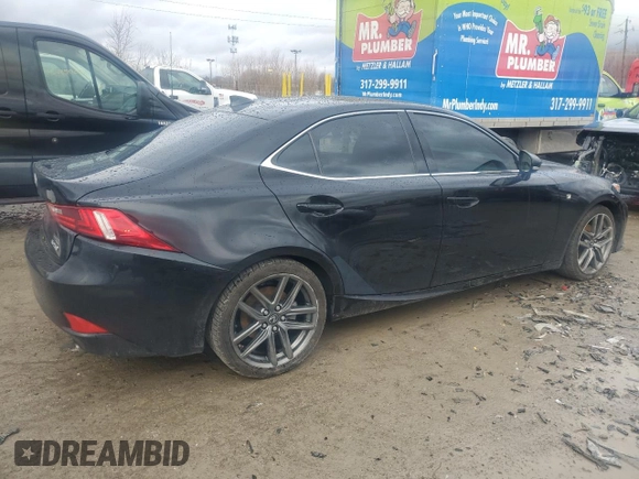 2015 Lexus IS 250 with VIN JTHBF1D28F5062278, listed as a Copart auction lot 47619275 with 122,500 mi miles and Salvage Title. Bid and sale history available at carsss.com. Image 3.