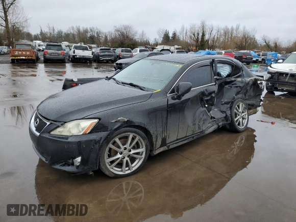 2008 Lexus IS 250 with VIN JTHBK262585063129, listed as a Copart auction lot 44856875 with Not provided miles and Salvage title. Bid and sale history available at DreamBid. Image 1.