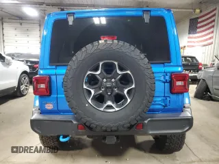 2022 Jeep Wrangler Unlimited Rubicon with VIN 1C4JJXR69NW190564, listed as a Copart auction lot 83703504 with 16,803 mi miles and Salvage title. Bid and sale history available at DreamBid. Image 6.