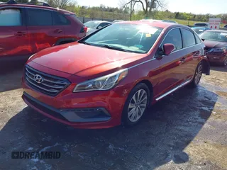 2016 Hyundai Sonata Sport with VIN 5NPE34AF3GH431579, listed as a IAAI auction lot 41995046 with 102,288 mi miles and . Bid and sale history available at DreamBid. Image 2.
