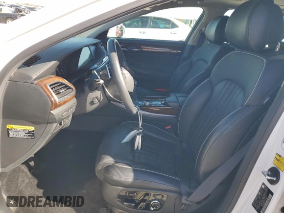 2019 Genesis G90 Ultimate with VIN KMHG54JH0KU050836, listed as a Copart auction lot 80133504 with 72,720 mi miles and Salvage Title. Bid and sale history available at DreamBid. Image 7.