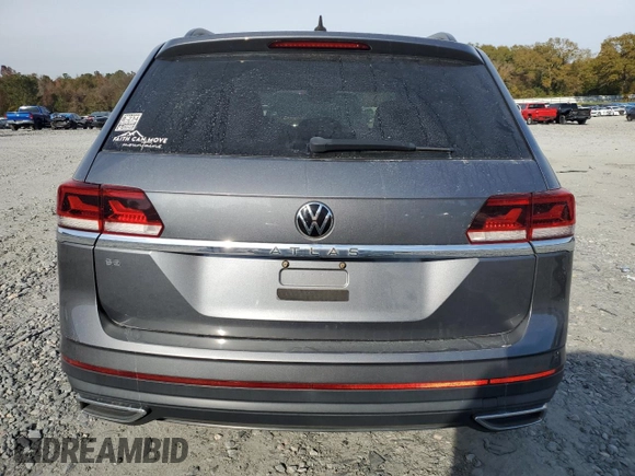 2021 Volkswagen Atlas SE with VIN 1V2DP2CA6MC510403, listed as a Copart auction lot 82892644 with 108,520 mi miles and Salvage title. Bid and sale history available at DreamBid. Image 6.