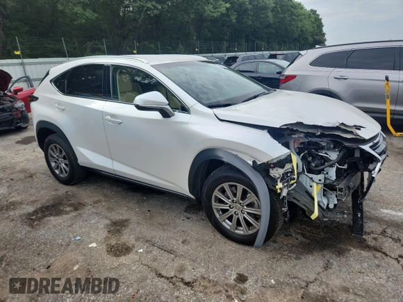 2017 Lexus NX 200t with VIN JTJYARBZ1H2053299, listed as a Copart auction lot 60734825 with 58,806 mi miles and Salvage title. Bid and sale history available at DreamBid. Image 4.