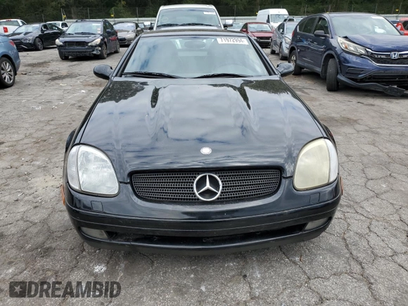 1998 Mercedes-Benz SLK-Class with VIN WDBKK47F3WF034409, listed as a Copart auction lot 71972994 with 203,772 mi miles and Salvage Title. Bid and sale history available at carsss.com. Image 5.