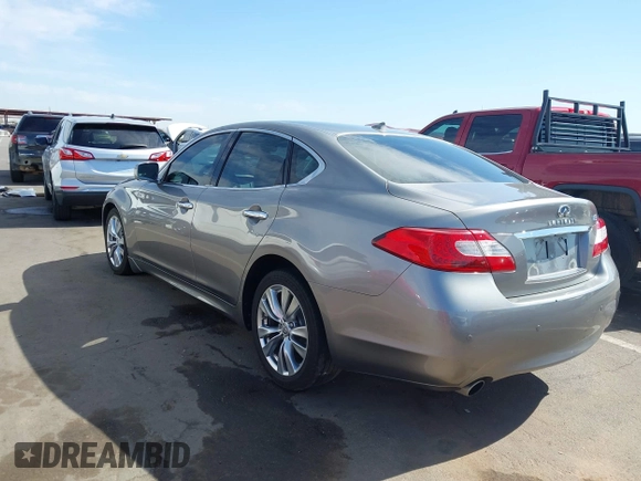 2013 Infiniti M37 with VIN JN1BY1AP3DM514462, listed as a IAAI auction lot 42141542 with 175,403 mi miles. Bid and sale history available at carsss.com. Image 3.