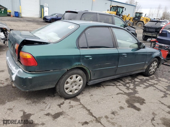1999 Honda Civic VP with VIN 2HGEJ6612XH519340, listed as a Copart auction lot 45510895 with 192,955 mi miles and Salvage Title. Bid and sale history available at carsss.com. Image 3.