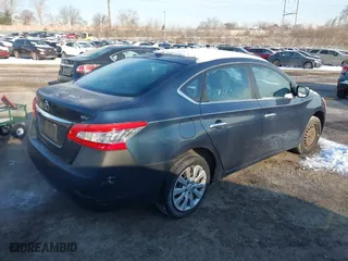 2015 Nissan Sentra S with VIN 3N1AB7AP5FY214566, listed as a IAAI auction lot 41413042 with 129,166 mi miles. Bid and sale history available at carsss.com. Image 4.
