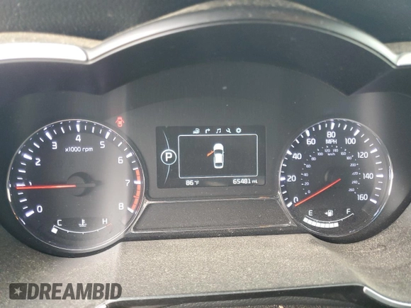 2015 Kia Optima SX Turbo with VIN 5XXGR4A64FG412377, listed as a Copart auction lot 54927505 with 65,481 mi miles and Clean title. Bid and sale history available at DreamBid. Image 9.