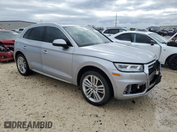2019 Audi Q5 Prestige with VIN WA1CNAFY6K2097305, listed as a Copart auction lot 42100015 with 56,562 mi miles and Salvage Title. Bid and sale history available at carsss.com. Image 4.