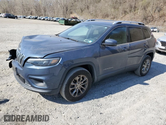2019 Jeep Cherokee Latitude Plus with VIN 1C4PJMLB5KD384675, listed as a Copart auction lot 53583855 with 64,271 mi miles and Salvage Title. Bid and sale history available at DreamBid. Image 1.