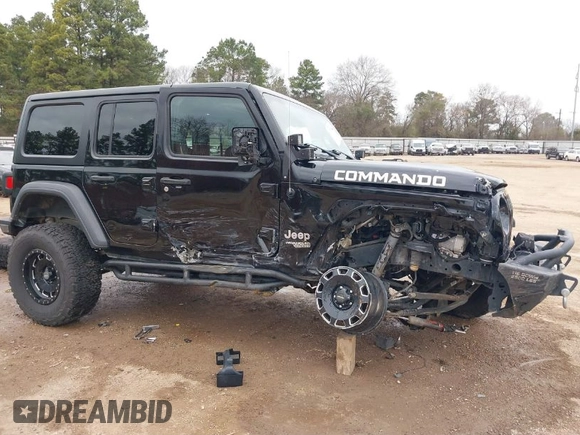 2018 Jeep Wrangler Unlimited Sport with VIN 1C4HJXDN6JW190027, listed as a IAAI auction lot 41351708 with 59,315 mi miles and . Bid and sale history available at DreamBid. Image 1.