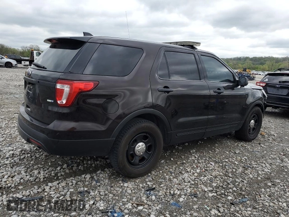 2017 Ford Police Interceptor Utility z VIN 1FM5K8AR0HGC25366, wystawiony jako Copart lot #53962255 z przebiegiem 130 821 mil mil oraz Szkoda całkowita • Salvage title. Historia ofert i sprzedaży dostępna na DreamBid. Obrazek 3.