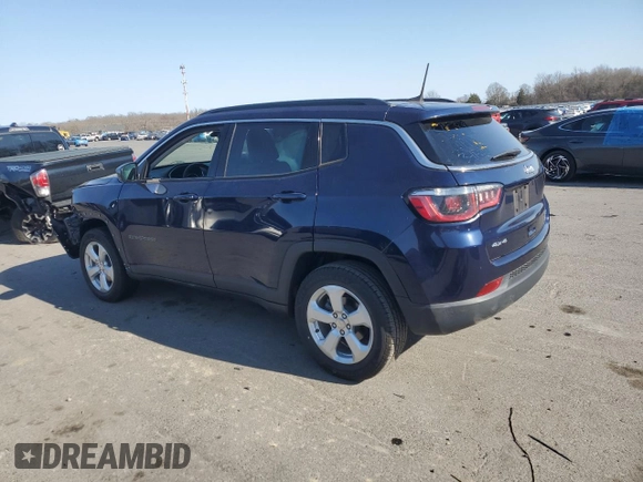 2019 Jeep Compass Latitude with VIN 3C4NJDBB2KT697055, listed as a Copart auction lot 48926585 with 31,892 mi miles and Salvage Title. Bid and sale history available at carsss.com. Image 2.