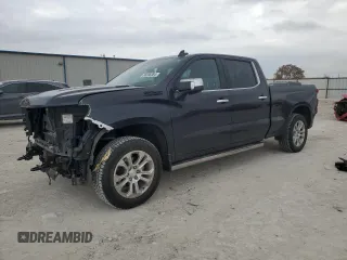 2023 Chevrolet Silverado 1500 LTZ with VIN 3GCUDGE84PG192610, listed as a Copart auction lot 86396384 with 34,036 mi miles and Salvage Title. Bid and sale history available at carsss.com. Image 1.