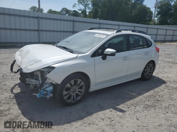 2016 Subaru Impreza Special Sports Premium with VIN JF1GPAS67GH305174, listed as a Copart auction lot 55268225 with 84,134 mi miles and Salvage title. Bid and sale history available at DreamBid. Image 1.