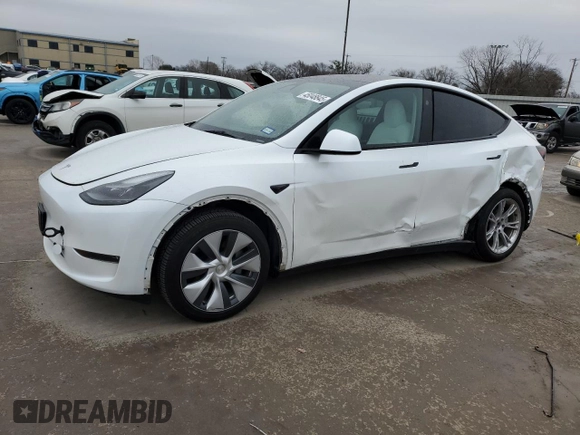 2023 Tesla Model Y Long Range with VIN 7SAYGDEE1PA160314, listed as a Copart auction lot 45048845 with 29,370 mi miles and Salvage Title. Bid and sale history available at DreamBid. Image 1.