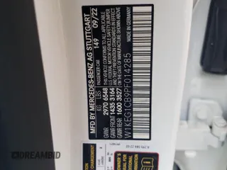 2023 Mercedes-Benz EQE 350 z VIN W1KEG1CB9PF014285, wystawiony jako Copart lot #62568364 z przebiegiem 7 803 mil mil oraz Szkoda całkowita • Salvage title. Historia ofert i sprzedaży dostępna na DreamBid. Obrazek 14.