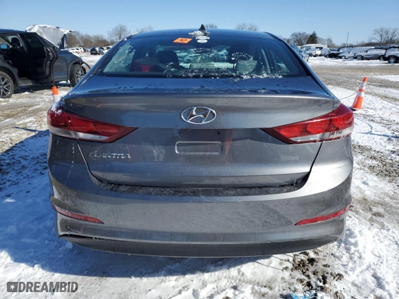 2018 Hyundai Elantra SEL with VIN 5NPD84LF5JH324230, listed as a Copart auction lot 45556885 with 124,902 mi miles and Salvage Title. Bid and sale history available at carsss.com. Image 6.