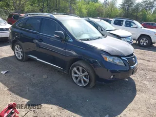 2010 Lexus RX 350 with VIN JTJZK1BA5A2405626, listed as a IAAI auction lot 41906735 with 105,282 mi miles. Bid and sale history available at carsss.com. Image 1.