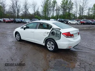 2015 Honda Civic LX with VIN 19XFB2F54FE104574, listed as a IAAI auction lot 42096001 with 122,094 mi miles and . Bid and sale history available at DreamBid. Image 3.