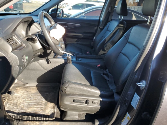 2021 Honda Pilot EX-L with VIN 5FNYF6H53MB073844, listed as a Copart auction lot 43656925 with 46,710 mi miles and Salvage Title. Bid and sale history available at DreamBid. Image 7.