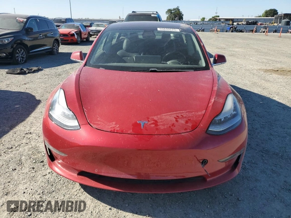 2018 Tesla Model 3 Long Range Battery with VIN 5YJ3E1EA6JF061510, listed as a Copart auction lot 55839225 with 134,570 mi miles and Salvage Title. Bid and sale history available at DreamBid. Image 5.
