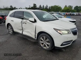 2014 Acura MDX Advance with VIN 5FRYD4H87EB027647, listed as a Copart auction lot 60404595 with 172,899 mi miles and Salvage title. Bid and sale history available at DreamBid. Image 4.