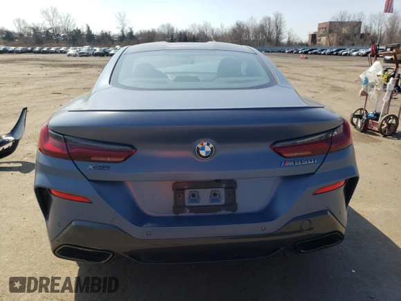 2019 BMW 8 Series M850i xDrive with VIN WBABC4C57KBU96837, listed as a Copart auction lot 47234193 with 0 mi miles. Bid and sale history available at carsss.com. Image 6.