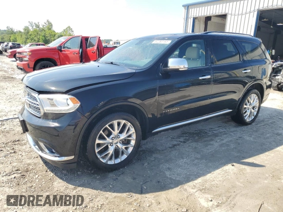 2015 Dodge Durango Citadel with VIN 1C4RDJEG9FC750902, listed as a Copart auction lot 62283165 with 140,198 mi miles and Salvage title. Bid and sale history available at DreamBid. Image 1.