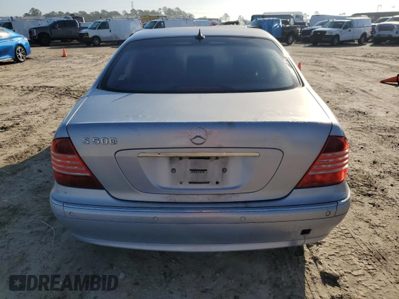 2002 Mercedes-Benz S-Class 5.0L with VIN WDBNG75J62A260782, listed as a Copart auction lot 46911845 with 226,052 mi miles and Salvage Title. Bid and sale history available at carsss.com. Image 6.