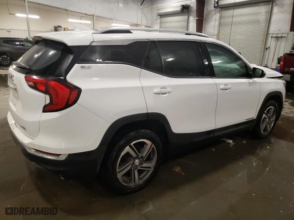 2020 GMC Terrain SLT with VIN 3GKALVEV9LL266237, listed as a Copart auction lot 45402185 with 131,144 mi miles and Salvage Title. Bid and sale history available at carsss.com. Image 3.