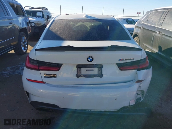2020 BMW 3 Series M340i with VIN 3MW5U7J05L8B44426, listed as a IAAI auction lot 41299762 with 81,020 mi miles. Bid and sale history available at carsss.com. Image 16.