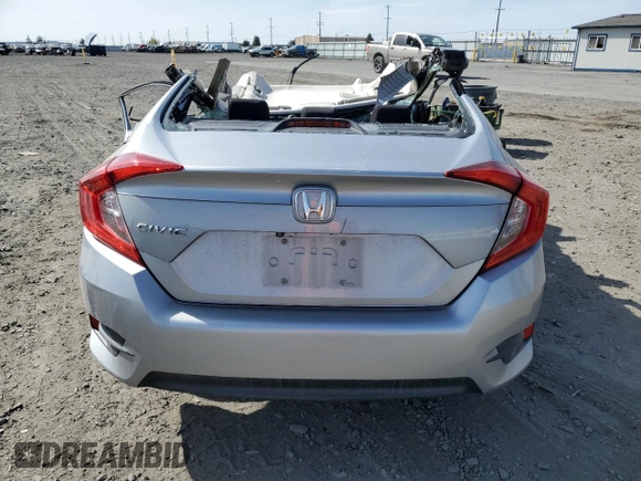 2016 Honda Civic Sedan LX with VIN 19XFC2F56GE250974, listed as a Copart auction lot 54526295 with Not Provided miles and Salvage Title. Bid and sale history available at carsss.com. Image 6.