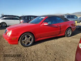 2003 Mercedes-Benz CLK 4.3L with VIN WDBLK70G03T135641, listed as a Copart auction lot 44000875 with 98,670 mi miles and Clean Title. Bid and sale history available at carsss.com. Image 1.