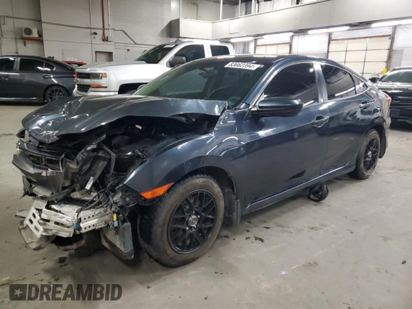 2017 Honda Civic LX with VIN 19XFC2F55HE219300, listed as a Copart auction lot 83662394 with 172,697 mi miles and Salvage Title. Bid and sale history available at DreamBid. Image 1.