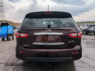 2015 Infiniti QX60 with VIN 5N1AL0MM6FC507755, listed as a Copart auction lot 54202075 with 138,426 mi miles and Salvage Title. Bid and sale history available at DreamBid. Image 6.