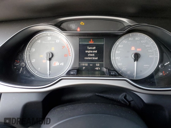 2015 Audi S4 Premium Plus with VIN WAUBGAFLXFA047726, listed as a Copart auction lot 82023654 with 119,192 mi miles and Salvage Title. Bid and sale history available at carsss.com. Image 9.