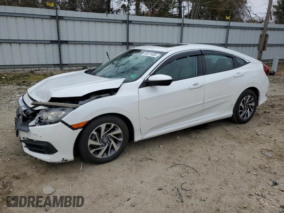 2016 Honda Civic Sedan EX with VIN 19XFC2F77GE047190, listed as a Copart auction lot 48611405 with 89,059 mi miles and Salvage Title. Bid and sale history available at carsss.com. Image 1.